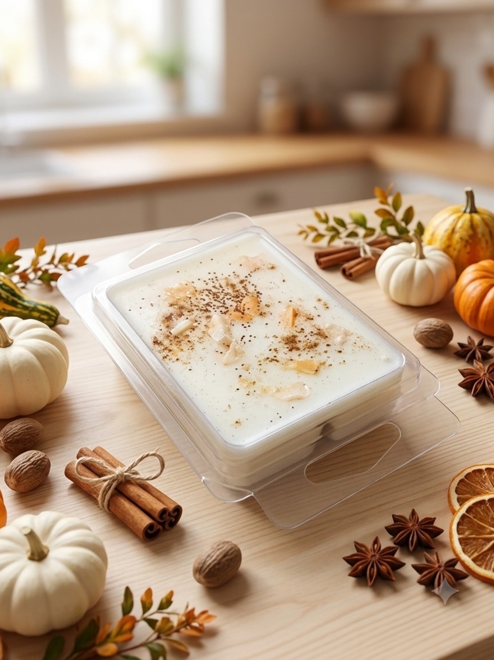 Handmade Pumpkin Spice Soy Wax Melts - White -